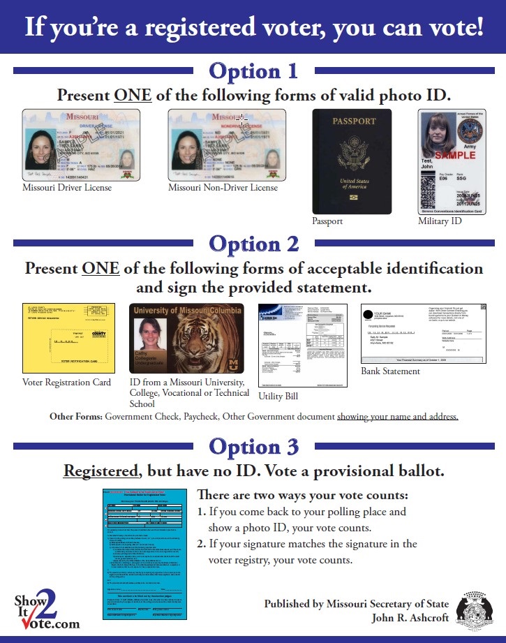 ID Requirements | Jackson County Missouri Election Board